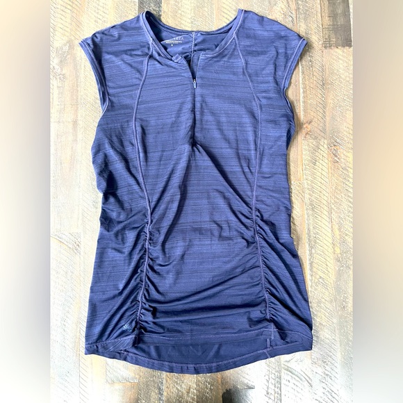 Athleta Pacifica Illume UPF Fitted Tank Top  Womens S 1/4 Zip Shirt - Picture 1 of 4